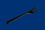 Daugkartinio naudojimo plastiko šakutės, PS, juodos, 18 cm, 50vnt