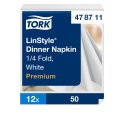 Stalo servetelės Tork Premium LinStyle, 39x39cm, baltos, 1sl.
