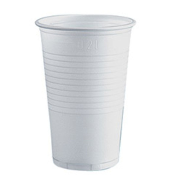 Vienkartinės stiklinės PP Starline 200ml, be dangtelio balto plastiko 100vnt.