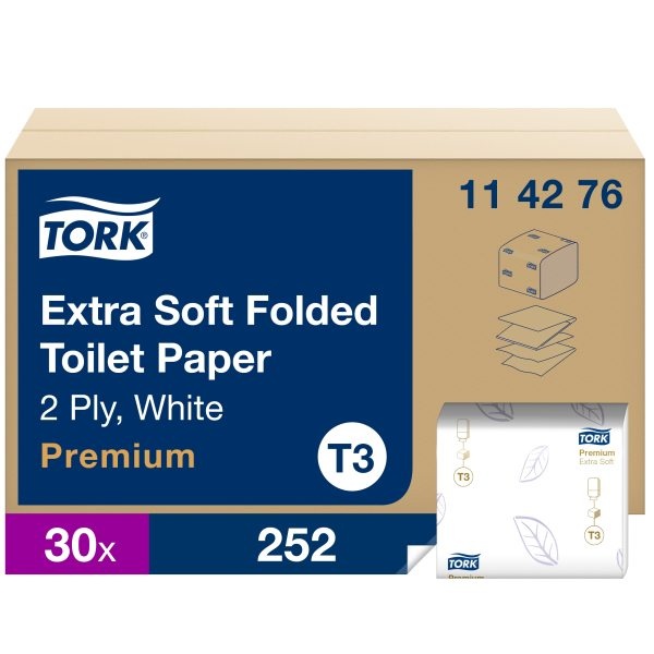 Tualetinis popierius lapeliais Tork Extra Soft T3, 2sl