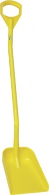 Platus ergonomiškas semtuvas Vikan, ilga rankena 128cm, geltonas