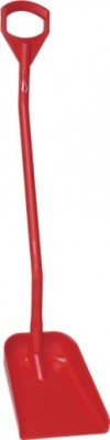 Platus ergonomiškas semtuvas Vikan, ilga rankena 128cm, raudonas