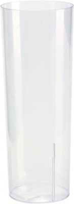 Duni Vienkartinės stiklinė kokteiliams, Long drink 200 ml, skaidrūs, PS, max +100°C, 10 vnt.