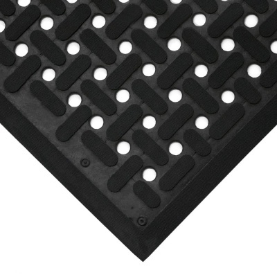 Nuovargį mažinantis apsauginis kilimėlis nuo slydimo, K-Mat, juodas, 0.90 x 1.5m (9mm)