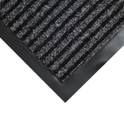 Įėjimo kilimas PVC pagrindu, Toughrib, juodas, 0.8m x 1.2m (6mm)