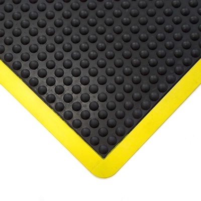 Nuovargį mažinantis kilimėlis, Bubblemat Safety, juodas/geltonas, 0.6m x 0.9m (14mm)