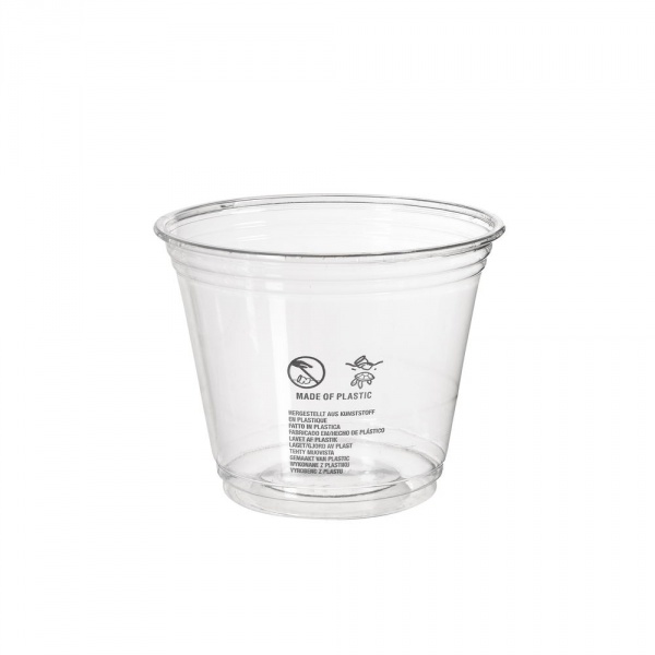 Duni Vienkartinės Ecoecho™ stiklinės 270 ml (2061354/177997), rPET, skaidrios, max -40°C/+70°C, 60 vnt.