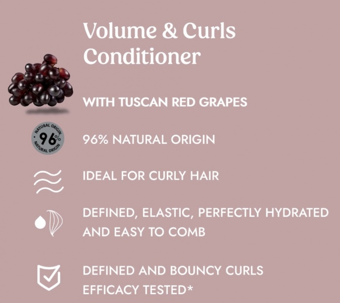 Plaukų kondicionierius su vynuogėmis Itinera, 370ml