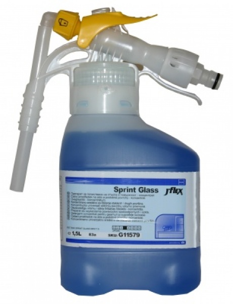 Stiklų ir vandeniui atsparių paviršių valiklis Taski Sprint Glass J-Flex, 1,5l