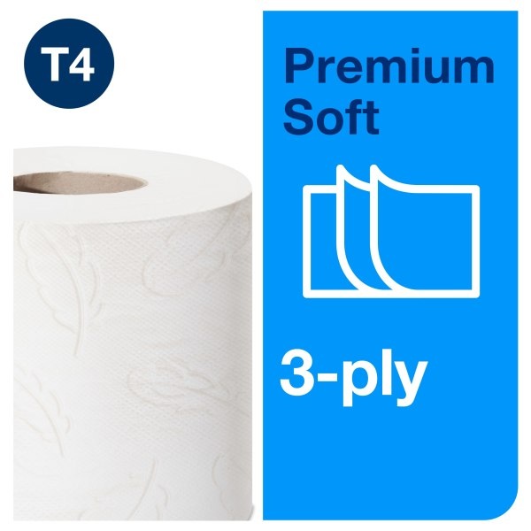 Tualetinis popierius rulonėliais Tork Premium Extra Soft T4, 3sl.