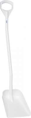 Platus ergonomiškas semtuvas Vikan, ilga rankena 128cm, baltas