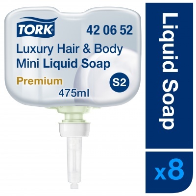Dušo želė ir šampūnas Tork Premium Soap Mini Lux S2, 475ml