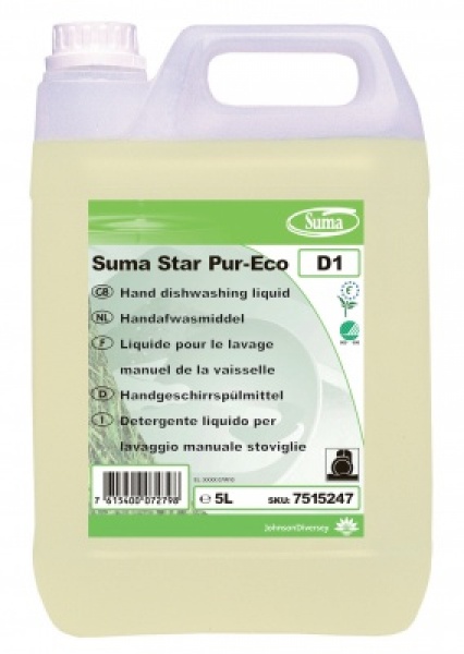 Indų plovimo priemonė Suma Star Pur-Eco D1, 5L