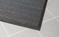 Įėjimo kilimas PVC pagrindu, Vynaplush juodas/pilkas 0.6m x 0.9m (7mm)