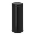 2xŠiukšlių dėžė Brabantia Touch Bin, juodo matinio metalo, 30l