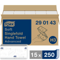 Rankšluosčiai servetėlėmis Tork Advanced Singlefold H3,  2sl.