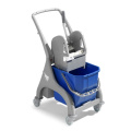 Vieno kibiro vežimėlis su nugrežėju Trolley Nick Grey, 25 l