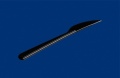 Vienkartiniai peiliai, PS,  juodos spalvos, 18 cm, 50vnt