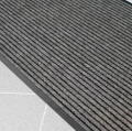Įėjimo kilimas PVC pagrindu, Duo juoda/pilka 0.6m x 0.9m (7mm)