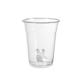 Duni Vienkartinės Ecoecho™ stiklinės 400/470 ml, atskirai dedasi įdėkliukas dribsniams 188014 (177998, 2061354, 188011), RPET, skaidrios, max -40°C/+70°C, 50 vnt.