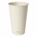Duni vienkartiniai Ecoecho™ puodeliai kavai (182536, 2013195, 214290119), 470 ml, natūralios spalvos, Bagasse, max +100°C, 36 vnt.