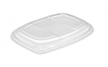 Daugkartinio naudojimo dangteliai indeliams maisto išsinešimui (COOK1250N, COOK1250N2C, COOK1250N3C) PP, skaidrūs,  19x25,5x2cm, 20vnt.