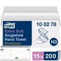 Rankšluosčiai Servetėlėmis Tork Premium ZZ H3,  2sl.