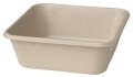Duni Vienkartinės Ecoecho™  cukranendrių dėžutės (tinkamas 188062), 900 ml, natūralios spalvos, Bagasse,15,5x15,5x5,3 cm, max +100°C,  40 vnt.