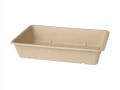 Duni Vienkartinė Ecoecho™  cukranendrių dėžutės, (tinkamas 188063/177012), 1200 ml, natūralios spalvos, Bagasse, 23x15,5x4,6 cm, max +100°C, 40 vnt.