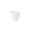 Duni Vienkartiniai Ecoecho™ cukranendrių indeliai padažui, (192068), balti, 85 ml, Bagasse, 6,3x6,3x5,3 cm, max +100°C, 150 vnt.