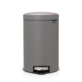 Šiukšlių dėžė atidaroma koja Brabantia NewIcon,Mineral Concrete Grey pilka, 12l