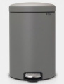 Šiukšlių dėžė atidaroma koja Brabantia NewIcon, Mineral Concrete Grey pilka, 20l