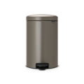 Šiukšlių dėžė atidaroma koja Brabantia NewIcon, platinos spalvos, 20l