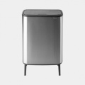 Šiukšlių dėžė Brabantia Bo Touch Bin Hi, matinio metalo, FPP, 60l