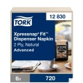 Stalo servetėlės dozatoriams Tork Advanced Xpressnap Fit N14, 21,3x16,5cm, natūralios sp. 2sl.