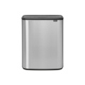 Šiukšlių dėžė Brabantia Bo Touch Bin, matinio metalo, FPP, 2x30l