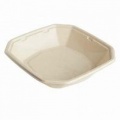 Duni Ecoecho Vienkartiniai Octabagasse cukranendrių dubenėliai, (tinkamas 192516/ 188150) Bagasse, 1000 ml, rudos spalvos, 22,4x22,4x4,2 cm, max +100°C, tinkami mikrobangų krosnelei, 50 vnt