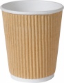 Duni Vienkartiniai Ecoecho puodeliai kavai triguba sienelė (tinkamas 182535, LTSB-HSL80, 214279109 ) PAP/PBS, rudos spalvos, 240 ml; max +100°C, 25 vnt.