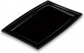 Vienkartiniai stačiakampiai padėklai (tinkamas CVPLC450), juodi, PS, max -5°C/+80C° 46x30,5x1,8cm, 5vnt.
