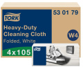 Neaustinės medž. šluostės lapeliais Tork Premium 530 W4, 1sl., 105vnt