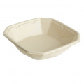 Duni Vienkartiniai Ecoecho™ cukranendrių dubenėliai (tinka 192515, 188149), natūtalios spalvos, 650 ml, 18,3x18,3x4,2 cm, Bagasse, max+100°C, tinka mikrobangų krosnelei, 50 vnt.