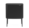 Šiukšlių dėžė Brabantia Bo Touch Bin, juoda matinė, 3x11l
