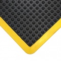 Nuovargį mažinantis kilimėlis, (kampinė dalis) Bubblemat Connect, juodas/geltonas, 0,5x0,5m