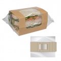 Vienkartiniai maišeliai sumuštiniams, suktinukams užlydymui, POP/PP, natūralios sp.,2/25 x 8,5/15,4 x 7 cm, max 90°C, 500 vnt.
