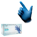 Vienkartinės nitrilo pirštinės be pudros Blue Basic-Plus, mėlynos, XL dydis, 200vnt.