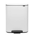 Šiukšlių dėžė Brabantia Bo Pedal Bin, balta, 2x30l