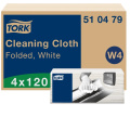 Neaustinės medž. šluostės lapeliais Tork Premium 510 W4, 1sl., 120vnt