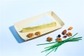 Vienkartiniai padėkliukai užkandžiams, keptam sūriui, bulvytėms Caissipack pop.,natūralios sp.,18,8x10,4x3 cm, 576 vnt.