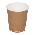 Vienkartiniai puodeliai 200/280 ml PAP/PE, dviguba sienele, natūralios sp., max +100°C, 25 vnt.