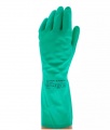 Apsauginės nitrilo pirštinės Solidsafety Clean Protect, 7 dydis, žalios, 1 pora